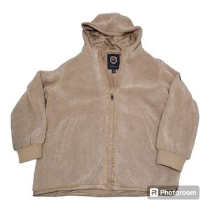 1 Madison Expedition Womens Teddy/Sherpa Hooded Full Zip Jacket XL